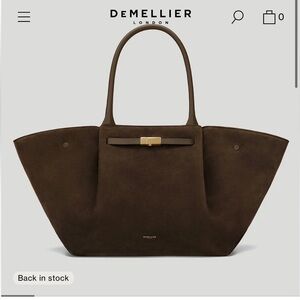 The New York Brown Suede Tote Demellier